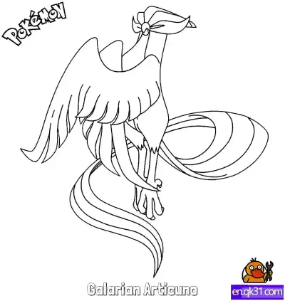 Free printable Galarian Articuno Coloring Page - Free Printable Pokemon Coloring Sheets coloring page